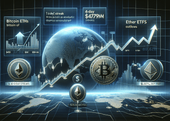 Bitcoin ETFs Mark 4-Day Inflow Surge with $479m as Ether ETFs Experience Outflows