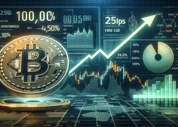 "Bitcoin Targets $100,000 Mark as Chances of 25bps Rate Cut Soar to 74.5%"